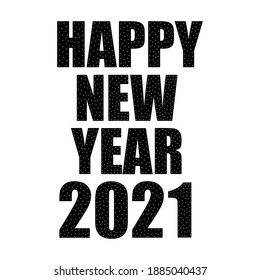 Happy New Year 2021 Vector