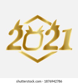 
Happy New Year 2021. for web campaigns, banners, pins, logos, vector illustration Eps 10
