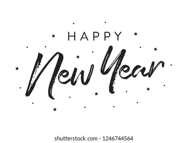 Happy New Year, New Year 2022, New Year Background, Happy New Year Banner, Festive Text, Holiday Text, Holiday Greeting Card, Vector Illustration Background