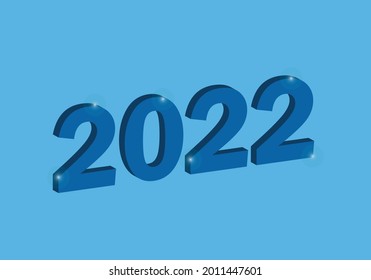 Happy New Year 2022 Background Template.