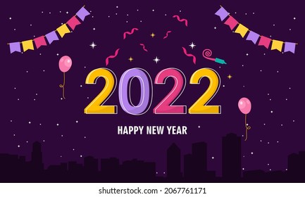 Happy new year 2022 background Vektorgrafik