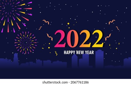 Happy new year 2022 background Vektorgrafik