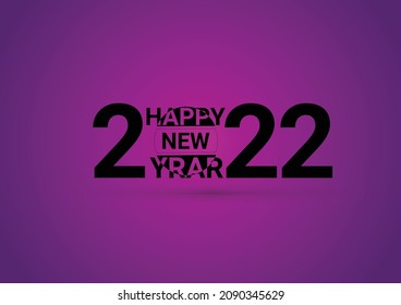 Happy new year 2022 background free vector