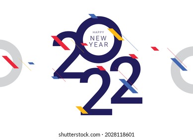 happy new year 2022 banner template.