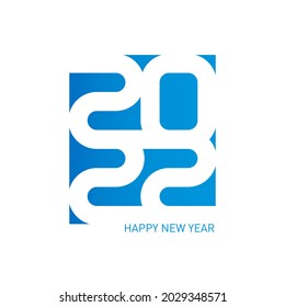 Happy New Year 2022. Brochure Design Template. Cover Of Business Diary For 20 22 With Wishes. Vector Background.