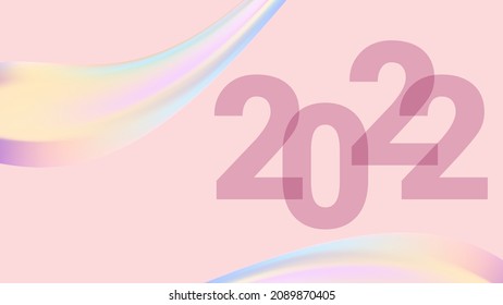 HAPPY NEW YEAR 2022 COLORFUL BACKDGROUND DESIGN VECTOR