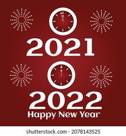 Feliz cuenta regresiva de Año Nuevo 2022