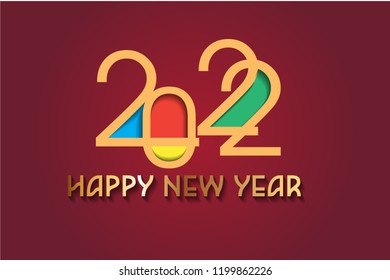 Happy New Year 2022 Design