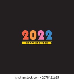 happy new year 2022 design logo