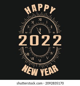 Happy new year 2022 design template