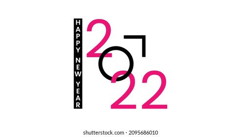Happy New Year 2022 design pattern. Alphabet letters and numbers 2022,Vector illustration design.