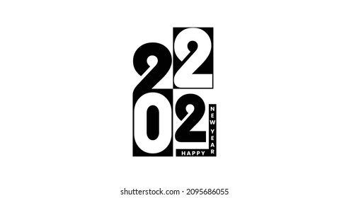 Happy New Year 2022 design pattern. Alphabet letters and numbers 2022,Vector illustration design.