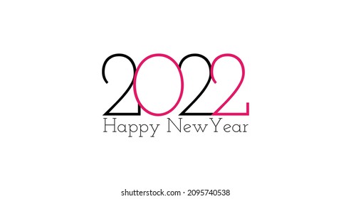 Happy New Year 2022 design pattern. Alphabet letters and numbers 2022, Vector illustration design.
