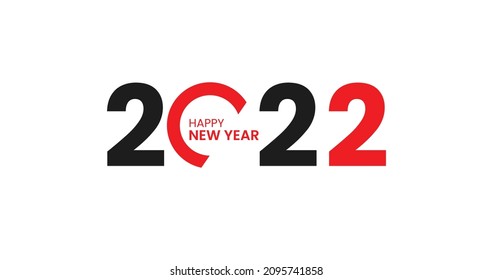 Happy New Year 2022 design pattern. Alphabet letters and numbers 2022, Vector illustration design.
