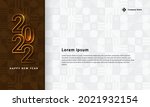 Happy new year 2022 with gold number on geometric abstract background. Template design for banner, poster, flyer, web. Vector illustration