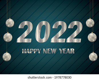  Happy new year 2022 greeting card 