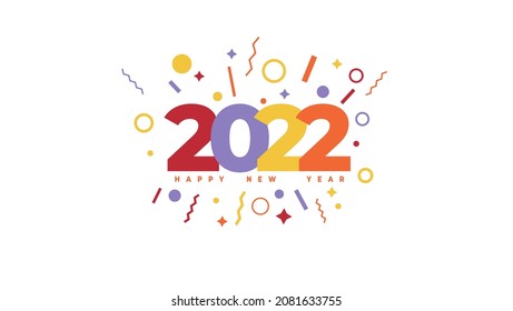 Happy new year 2022 images, stock photos and vector
