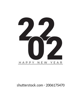 22年の新年のロゴテキストデザイン 22年の営業日記の願いを込めての表紙 パンフレットデザインテンプレート カード バナー ベクターイラスト 白い背景に のベクター画像素材 ロイヤリティフリー