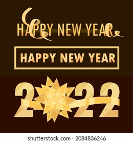 happy new year 2022, set style
