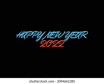 happy new year 2022 symbol design 