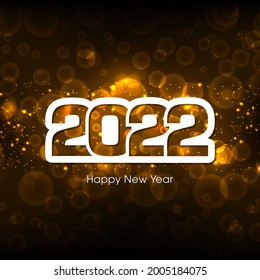 Alles Gute zum neuen Jahr 2022 Textdesign Vektor.