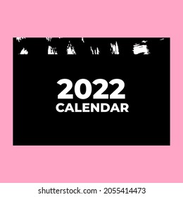 Happy New Year 2022 text design. Cover of business diary for 2022. Brochure design template, card, banner. Vector illustration. Isolated on white background.