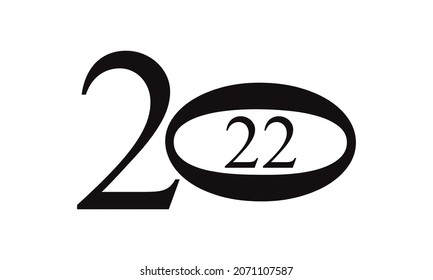 Happy New Year 2022. Happy New Year 2022 text design for Brochure design, card, banner