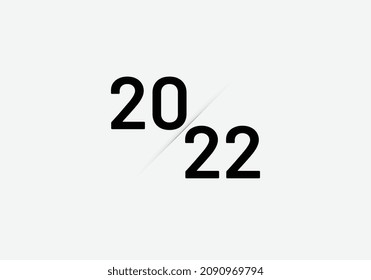 Alles Gute zum Neujahr 2022! Cover of Business Tagebuch für 2022 mit Wünschen. Broschüre Design-Vorlage, Karte, Banner.