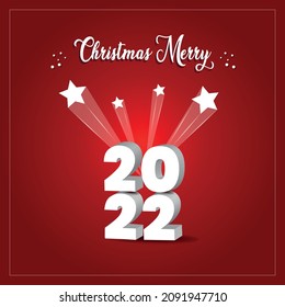 Happy New Year 2022. Happy New Year 2022 text design for Brochure design, card, banner