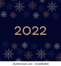 Happy New Year 2022 text design. Cover of business diary for 2022 with wishes. Brochure design template, card, banner. Vector illustration. Isolated on white background.	