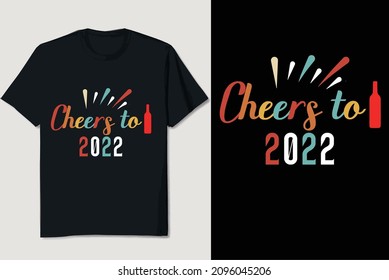 Happy New Year 2022 T-shirt design