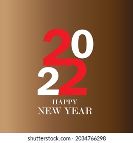 Happy New Year 2022 vector DESIGN TEMPLATE illustration