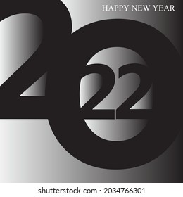 Happy New Year 2022 vector DESIGN TEMPLATE illustration