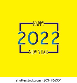 Imagen de la PLANTILLA de DISEÑO vectorial de Feliz Año Nuevo 2022