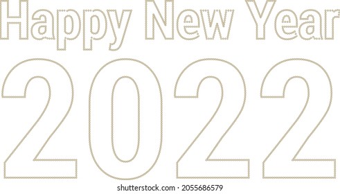 Happy new year 2022 vector festive design