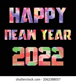 Happy New Year 2022. Vector Illustration. eps 10