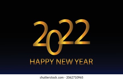 Happy New year 2022. vector illustration for new year greeting card, banner, and background decoration