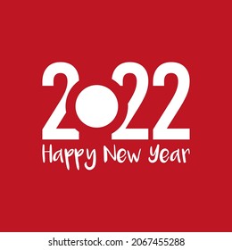 Happy New Year 2022 vector