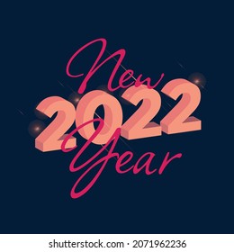 happy new year 2022 vector