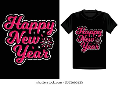 Feliz Año Nuevo 2022. Vector Gráfico, tarjetas de felicitación, invitaciones, mensajes, tazas, diseño de camisetas