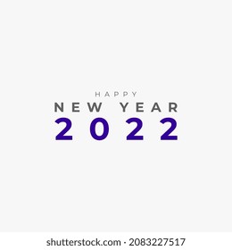 Feliz año nuevo 2022 ilustración vectorial.