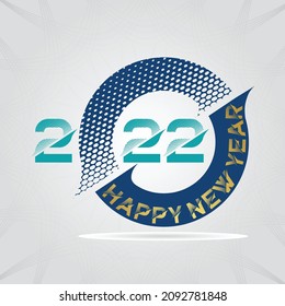 Happy New Year 2022 Vector Design