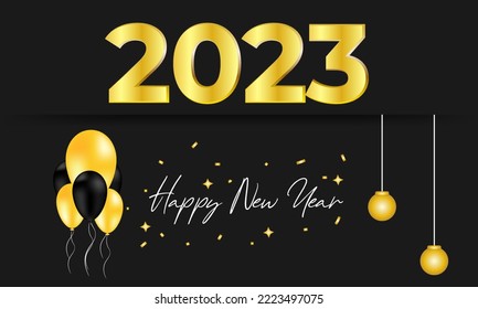happy new year 2023 background