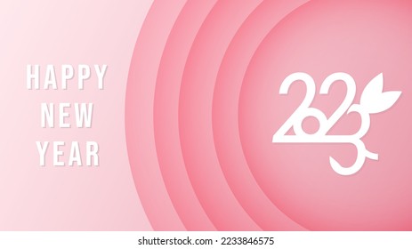 Happy New Year 2023 background  , Flat Modern design , illustration Vector EPS 10