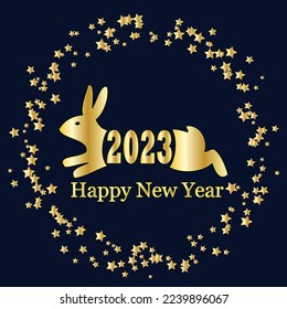 Happy New Year 2023 Hintergrundkonzept.