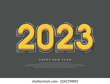 Happy new year 2023 background for congratulations
