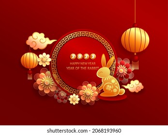 Happy New Year 2023 Chinese New Stock Vector Royalty Free 2068193960 Shutterstock