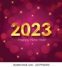feliz año nuevo 2023 fondo creativo.