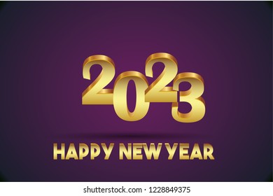 Happy New Year 2023 Design.