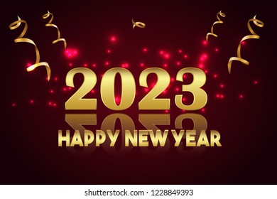 Happy New Year 2027 Design Stock Vector (Royalty Free) 1243107190